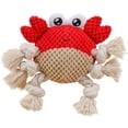 thumbnail image 1 of Juguete de peluche para perros para masticadores grandes y agresivo juguetes para perro juguetes de peluche, juguetes de masticaci - Cangrejo SM SunniMix Masticar juguetes, 1 of 7