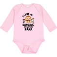 thumbnail image 3 of Inktastic Monkey I Love Hanging out with My Papa Boys or Girls Long Sleeve Baby Bodysuit, 3 of 5