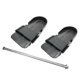 thumbnail image 5 of Par de pedales negros para máquina de para entrenamiento en casa con de montaje y correa ajustable, 5 of 9
