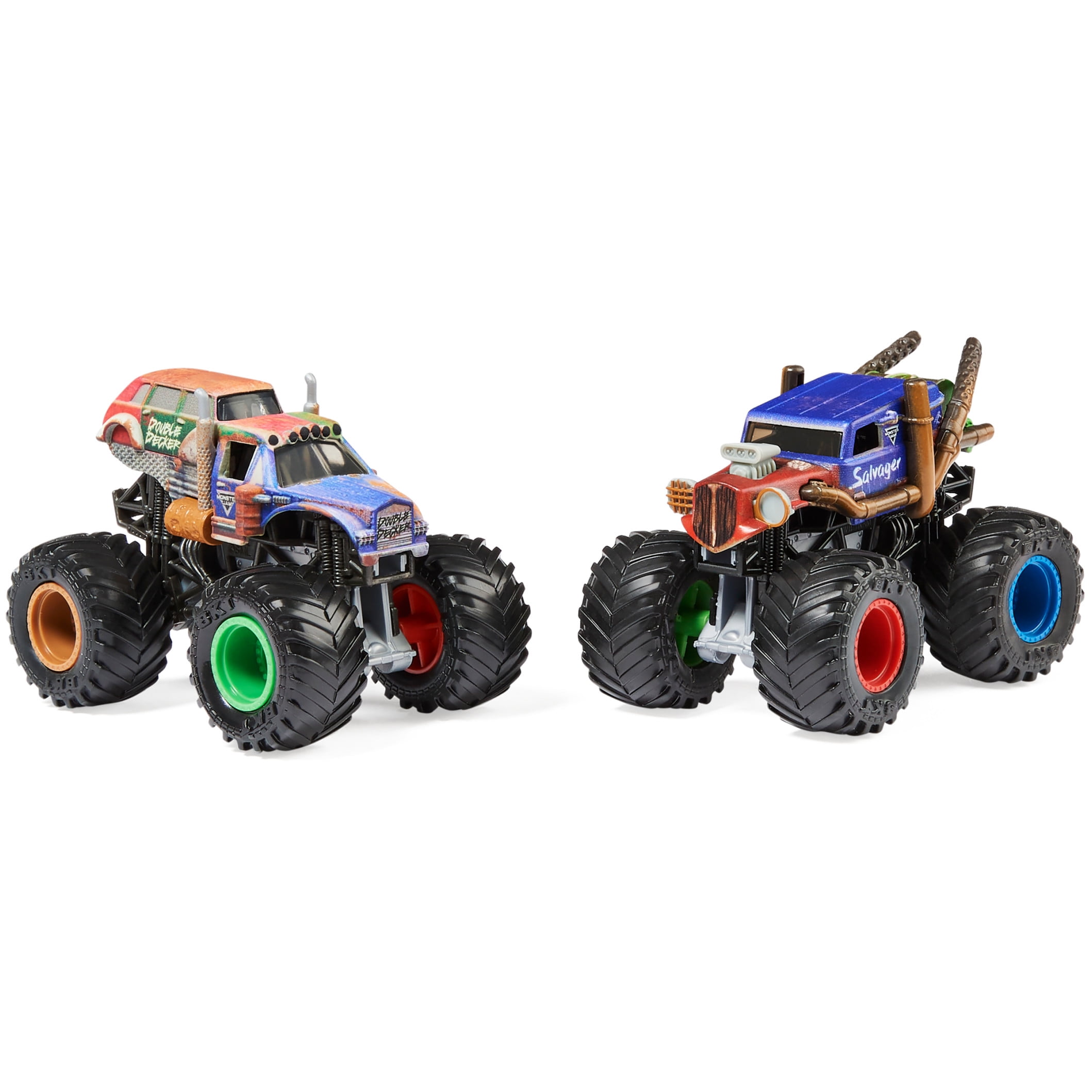 Monster Jam, 1:64 Salvager Vs. Double Decker Monster Trucks, 2