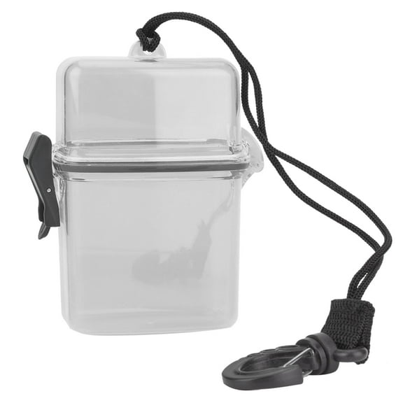 Kayak Sealing Box, Underwater Plastic Transparent Floating Watertight Case Waterproof Diving Sealing Dry Storage Box with Rope Hook for Surfing Canoe Kayak[Gray]