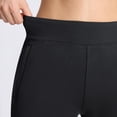 thumbnail image 3 of Women’s Fleece Lined Pants, High Waisted Stretch Casual Pants, Warm Tapered Straight Leg Pants for Fall & Winter, Golf, Hiking, Work & Everyday Wear, 29"/31", 3 of 9