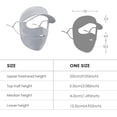 thumbnail image 7 of Women Anti UV Face Cover, UPF 50+ Summer Full Face Mask, Wide Brim Breathable Sunscreen Sports Face Covering, 7 of 7