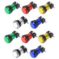thumbnail image 4 of Botón de empuje para juegos 33.5mm redondo interruptor iluminado LED 12V con microswitch 5 colores 10pcs, 4 of 5