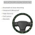 thumbnail image 4 of Kuiaobaty Car Steering Wheel Cover St.Patrick's Day Shamrock Green Pattern Car Wheel Cover Protector Steering Wheels Accessories Easy to Install Car Decoration Fit Most Car Truck SUV Van, 4 of 6