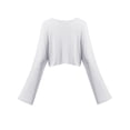 thumbnail image 2 of FashionOutfit Women's Trendy Solid Kimono Long Sleeve Crop Top, 2 of 4