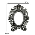thumbnail image 3 of Victorian Floral Scrollwork Ornate Vanity Dressing Desktop Table Mirror Accent, 3 of 9