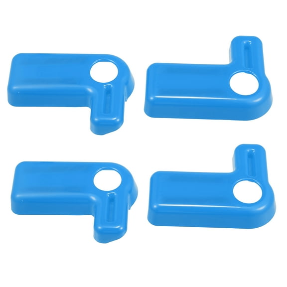 Unique Bargains 4pcs Hardtop Roof Removal Switch Handle Cover for Jeep Wrangler JK JKU 2007-2017 Blue