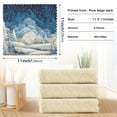 thumbnail image 3 of 6PCS Dish Towels and Dish Cloths Reuseable Dishcloths Sets for Washing Dishes, Cooking, Baking Size 11" x 11" Winter Fairyland Scene, 3 of 9
