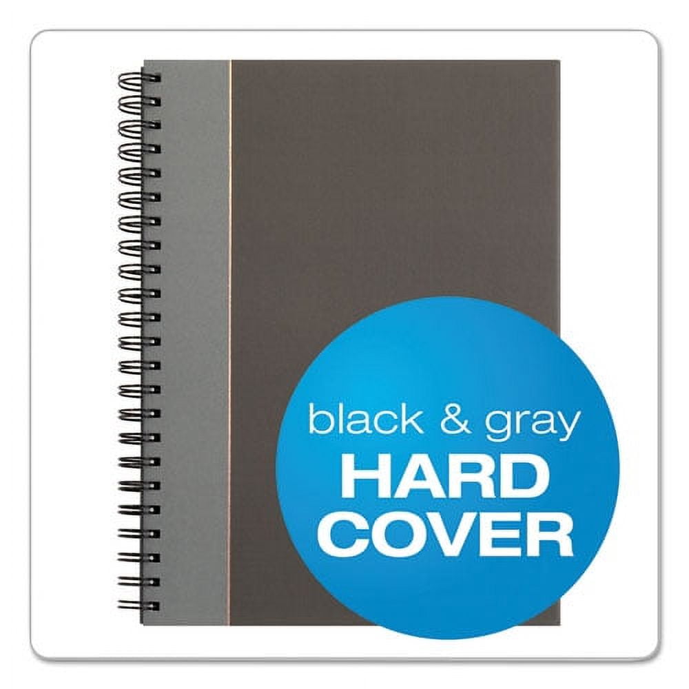 "Royale Wirebound Business Notebooks, 1 Subject, Medium/college Rule, Black/gray Cover, 11.75 X 8.25, 96 Sheets | Bundle of 2 Each"