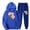 Blue, variant on Two Piece Sets for Women Floral Print Hoodie and Elastic Waist Drawstring Sweatpants Sweatsuits with Pockets Casual Loose Track Suits Travel Outfits for Women