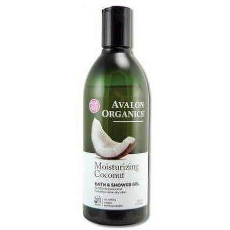 Avalon Organics Moisturizing Coconut Bath & Shower Gel, 12 fl oz
