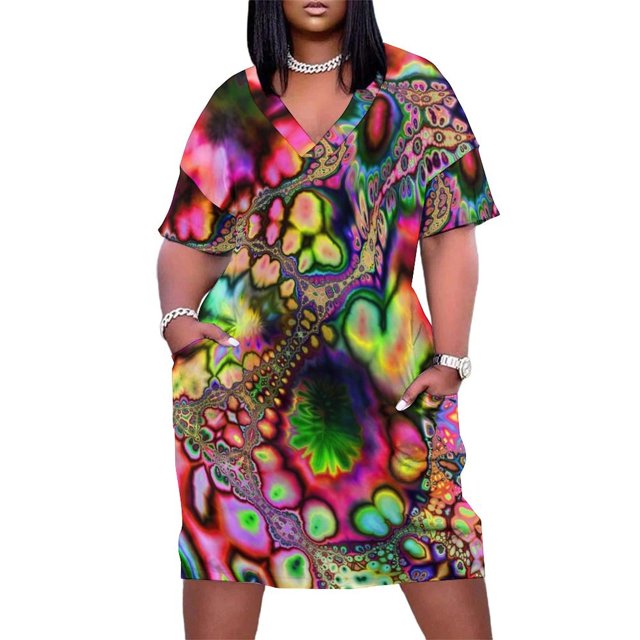 Vestido de noche holgado con bolsillos para mujer prenda de lujo para fiesta