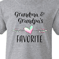 thumbnail image 4 of Inktastic Grandma and Grandpas Favorite- Heart Grandchild Youth T-Shirt, 4 of 5