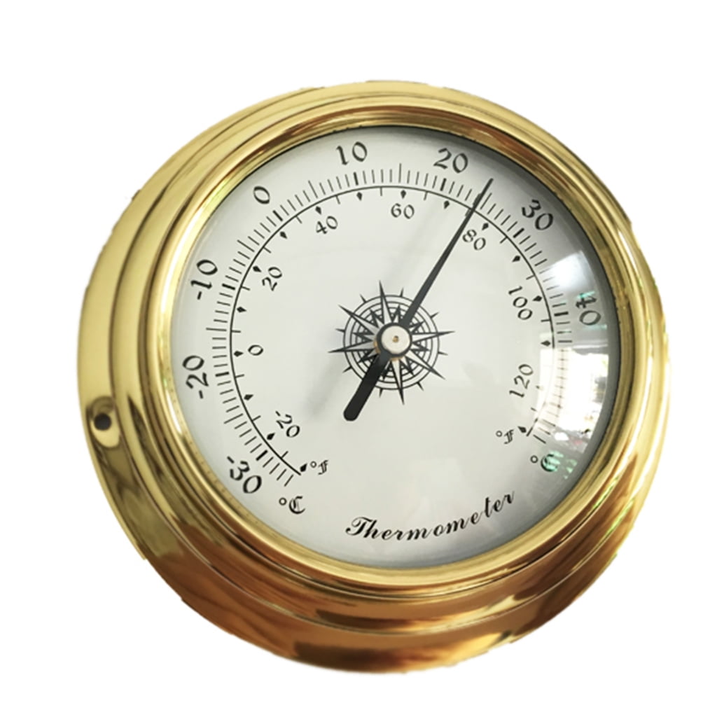 HEMLBOYW 4 Inches 4 PCS/set Hygrometer Watches Clock for Shell Marine for