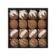 thumbnail image 3 of 16 piezas de adornos navideños de terciopelo para colgar decorativos de Navidad Café, 3 of 9