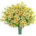thumbnail image 1 of piezas 7 tenedor eucalipto violeta simulación ramo de flores arreglos decorativos arreglo floral, 1 of 5