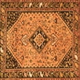 thumbnail image 1 of Ahgly Company Indoor Square Medallion Orange Traditional Area Rugs, 4' Square, 1 of 1