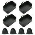 thumbnail image 1 of Revestimiento de silicona para cesta de freidora de aire, freidora de aire reutilizable para accesorios de horno de freidora de aire seguros para alimentos, 1 of 5