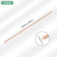 thumbnail image 3 of Uxcell 3-Pack Copper Round Rod 4mm x 250mm T2 Copper Stock, 3 of 7