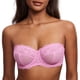 thumbnail image 1 of Sostén DOBREVA sin relleno, sin tirantes, con aro, talla 38C, rosa, 1 of 4