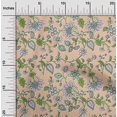 thumbnail image 1 of oneOone Cotton Jersey Peach Fabric Leaves & Flower Floral Fabric For Sewing Printed Craft Fabric By The Yard 58 Inch Wide, 1 of 4