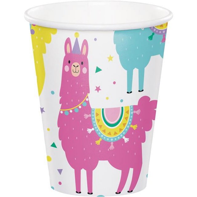 Creative Converting 339582 Gobelets de Fête Lama 9 oz, 8 Unités