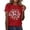 Red, variant on Trendfront Womens Jesus Letter Graphic T Shirts Crewneck Casual Loose Fit Short Sleeve Tee Trendy Christian Faith Pullover Clothing
