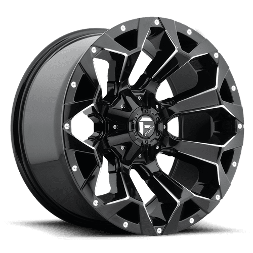 FUEL Blitz NBL-Gloss BLK MIL Wheel with Painted 20 x 10. inches /8 x 170 mm, -18 mm Offset 