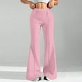 thumbnail image 2 of Sweatpants Women, Audhol Women Fashion Casual High Waisted Solid Color Wide Leg Sweatpants Flare Sweatpants Women Pink M, 2 of 6