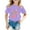 Purple, variant on Girls t shirts & graphic tees Girls Fashion Casual Graphic Tee Short Sleeve Round Neck Blend T-Shirt top for Everyday Wear Purple 1-2 Years