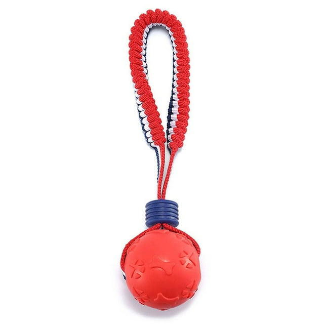 SGACAI Pelota para perros en una cuerda, juguetes para masticar, juguete interactivo, pelota de cuerda, juguetes fuertes para mascotas, el mejor