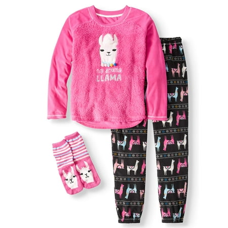 Secret treasures women's and women's plus giftable 3pc pajama set with socks