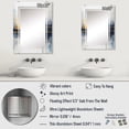 thumbnail image 4 of Designart "Fluid Harmony Painting in Blue and Yellow III" Abstract Painting Oversized Wall Mirror - Modern Abstract Living Room Wall Mirror - Multiple Color Options, 4 of 6