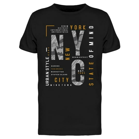 N Y C International T-Shirt Men -Image by Shutterstock, Male 3X-Large