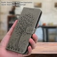 thumbnail image 6 of Decase for Samsung Galaxy A03S (US Version) Embossed Wallet Card Holder PU Leather Foio Flip Case Kickstand Magnetic Closure Phone Case Compatible with Galaxy A03S, Gray, 6 of 7