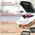 thumbnail image 6 of Brentwood Pro Food Chopper and Vegetable Dicer with 6.3 Cup Storage Container in Black, 6 of 8