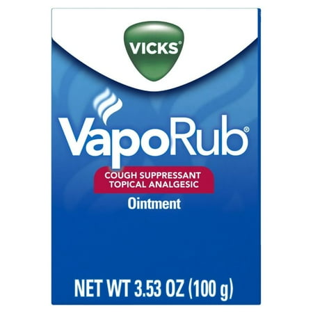 3.53oz Vicks Vaporub Cough Suppressant Topical Analgesic Ointment Fast Relief