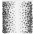 thumbnail image 3 of Ambesonne Black White Shower Curtain, Monochrome Curly Spiral, 69"Wx75"L, Black and White, 3 of 3