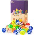 thumbnail image 2 of GHSDFBB 45PCS 1.6'' Cat Toy Ball with Bell Plastic Lattice Jingle Balls Kitten Chase Pounce Rattle Toy Assorted Color, 2 of 7