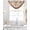 Orange, variant on Boho Geometric Sheer Waterfall Valance Curtains for Window, Retro Rustic Chic Ethnic Abstract Patterned Rod Pocket Sheer Topper Swag Curtains for Living Room, Kitchen 38.5"W x 47.2"L, 1 Panel
