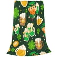 thumbnail image 2 of Bingfone St Patrick'S Day10 Print Flannel Fleece Blanket Throw Blanket For Bed,Sofa,Couch,Travel,Camping(40"X30"), 2 of 9