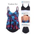 thumbnail image 2 of RELLECIGA Women's Swimsuit Set V Neck Tankini Top with High Waisted Full Coverage Bottom Two Piece Bathing Suit Jungle Size M, 2 of 9