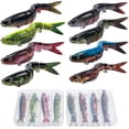 thumbnail image 1 of Goture Bass Fishing Lures, Jointed Swimbaits for Bass Fishing, Fast/Slow Sinking Swimming Bait, Topwater Fishing Lures for Freshwater Saltwater, Segment Swimming Lures, Bass Lures Kit with Tackle Box, 1 of 6
