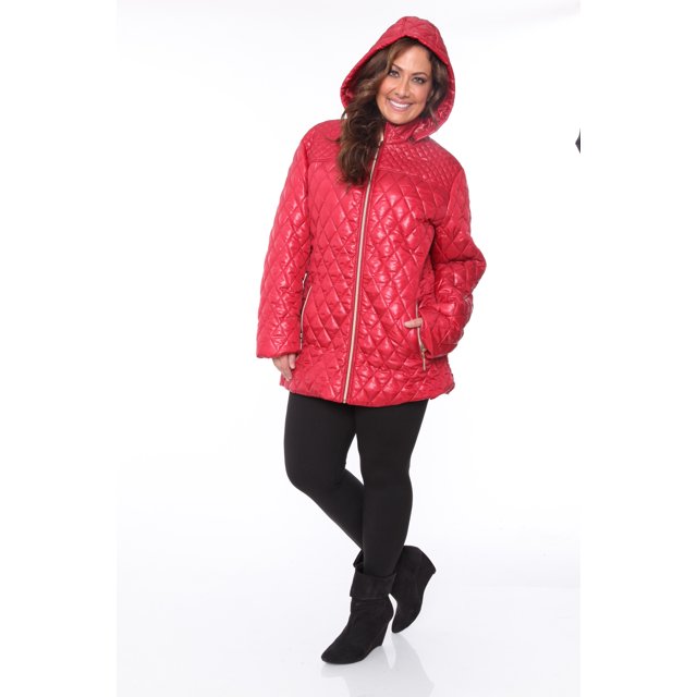 White Mark Manteau Matelassé pour Femmes