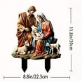 thumbnail image 3 of SLYNSHome Christmas Outdoor Nativity Stakes Decoration,Nativity Scene Statue Ground Insert 2024New Nativity Scene Birth Door Frame Xmas Decoration for Table,Bedrooms,Shops,Car or as Gifts, 3 of 5