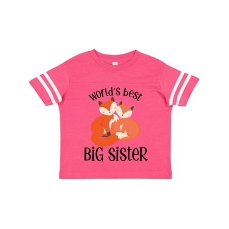 

Inktastic World s Best Big Sister Gift Toddler Toddler Girl T-Shirt