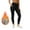 Black, variant on Miqool Women's Yoga Leggings No See Through Thermal Base Layer Pants Long Underwear Soft Long Johns for Hiking Skiing