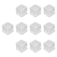 thumbnail image 4 of hengtong 10 Pieces Mineral Display Boxes Display Holders Dustproof Multifunctional Square Clear, 4 of 10