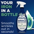 thumbnail image 3 of Downy Wrinkle Releaser Spray, Fabric Refreshing and Odor Eliminating, Crisp Linen, Fresh Scent, 33.8 fl oz, 3 of 10